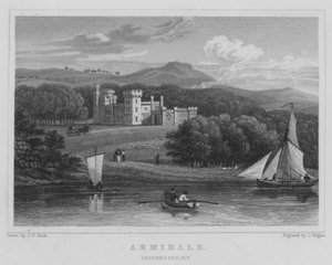 Armidale, Invernesshire (gravering) af Thomas Hosmer Shepherd