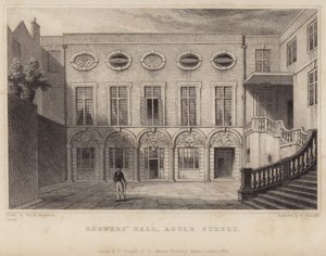 Brewers Hall i Addle Street af Thomas Hosmer Shepherd