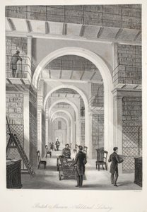 British Museum, det ekstra bibliotek, fra pubben 