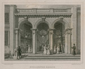 Burlington Arcade, London af Thomas Hosmer Shepherd