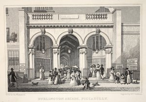 Burlington Arcade, Piccadilly, fra puben "London and it