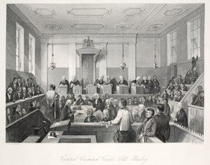 Central Criminal Court ved Old Bailey, fra pubben 