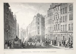 Cheapside, Poultry og Bucklersbury, fra "London and it
