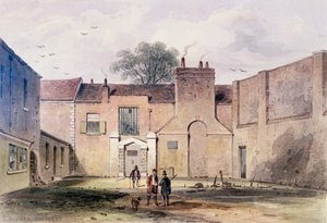 Indgang til Tothill Fields Prison, 1850 af Thomas Hosmer Shepherd