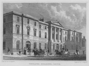 Exchange Buildings, Leith (gravering) af Thomas Hosmer Shepherd