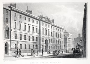Excise Office, Broad Street, fra pubben 