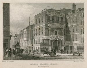 Exeter Change, The Strand, London af Thomas Hosmer Shepherd