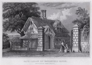 Gate-Lodge of Broomwell House, Brislington, nær Bristol (gravering) af Thomas Hosmer Shepherd