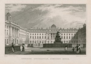 Interiør Quadrangle, Somerset House af Thomas Hosmer Shepherd