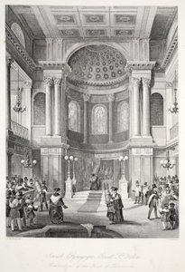 Jewish Synagogue, Great St Helens, fra 