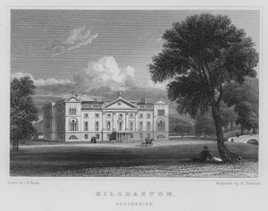 Kilgraston, Perthshire (gravering) af Thomas Hosmer Shepherd