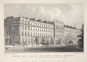 North East Side of Belgrave Square, Pimlico, fra pubben 