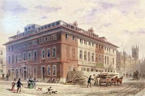 Gammelt hus på New Street Square, South East Front af Thomas Hosmer Shepherd