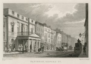 Pantheon, Oxford Street, London af Thomas Hosmer Shepherd