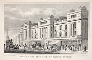 En del af East Side of Regent Street, fra pubben 