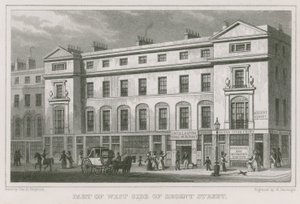 En del af vestsiden af Regent Street, London af Thomas Hosmer Shepherd