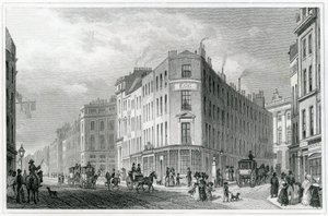 Piccadilly, fra Coventry Street, 1830 af Thomas Hosmer Shepherd