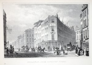 Piccadilly, fra Coventry Street, fra pubben 