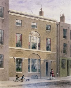 Plumbers Hall i Great Bush Lane, Cannon Street, 1851 af Thomas Hosmer Shepherd