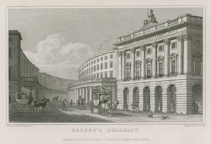 Quadrant, Regent Street, London af Thomas Hosmer Shepherd