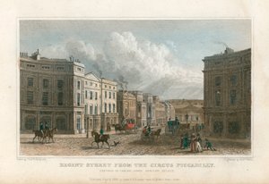 Regent Street fra Circus Piccadilly, London af Thomas Hosmer Shepherd