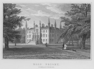 Ross Priory, Dumbartonshire (gravering) af Thomas Hosmer Shepherd