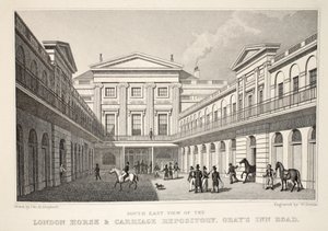 S.E. Udsigt over London Horse and Carriage Repository, Gray