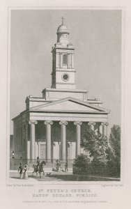 Peterskirken, Eaton Square, Pimlico af Thomas Hosmer Shepherd