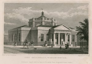 The Guildhall, Westminster, London af Thomas Hosmer Shepherd