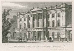 London Institution, Finsbury Circus af Thomas Hosmer Shepherd