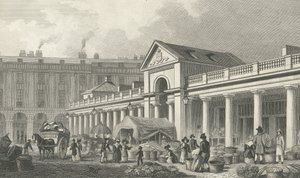 N.W. facaden af det nye Covent Garden-marked, 1827-30 af Thomas Hosmer Shepherd