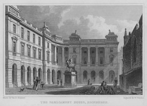 Parlamentshuset, Edinburgh (gravering) af Thomas Hosmer Shepherd
