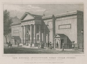 Russell Institution, Great Coram Street, London af Thomas Hosmer Shepherd