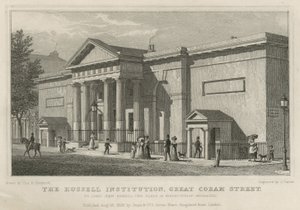 Russell Institution, Great Coram Street, London af Thomas Hosmer Shepherd
