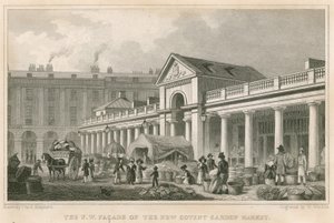 Den nordvestlige facade af det nye Covent Garden Market, London af Thomas Hosmer Shepherd