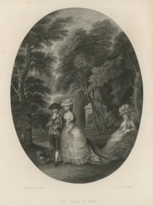Gåturen i Kew, London af Thomas Hosmer Shepherd