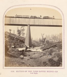 Udsnit af Long Ravine-broen af Thomas Houseworth