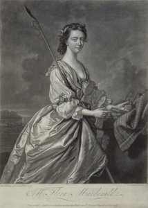 Flora MacDonald (1722-90), graveret af J. Faber, 1747 (mezzotintgravering) af Thomas Hudson