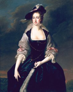 Lady Frances Courtenay, ca.1741 af Thomas Hudson
