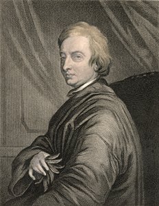 Portræt af John Dryden (1631-1700) indgraveret af Charles Edward Wagstaff (f.1808) pub. af William Mackenzie