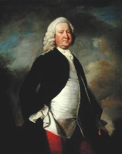 Portræt af Sir Watkin Williams Wynn, 3. Baronet (1692-1749) (olie på lærred) af Thomas Hudson