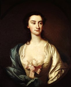 Portræt af sangerinden Susannah Maria Cibber, ca. 1745 af Thomas Hudson