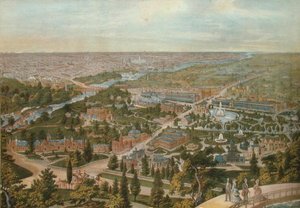Fugleperspektiv af Centennial, Philadelphia af Thomas Hunter
