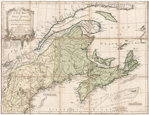 Et kort over Nova Scotia af Jefferys