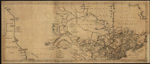Et kort over Canada og den nordlige del af Louisiana med de tilstødende lande. LOC 73695758 af Thomas Jefferys