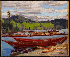 Både, sommer 1916 af Tom Thomson