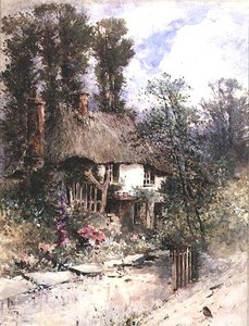 Et stråtækt sommerhus af Thomas Junior Dingle