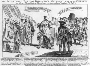 Den acceptable faste: Eller Britannias moderlige kald til sine børn til dyb ydmygelse, omvendelse og ændring i hjertet og livet, 1756