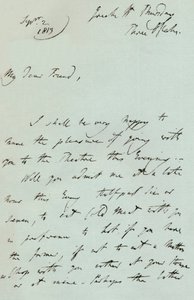 Et brev fra Sir Thomas Lawrence, 1819 1904 af Thomas Lawrence