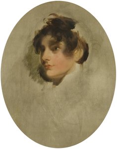 Head of a Young Woman, ca. 1800-05 (olie på lærred) af Thomas Lawrence
